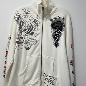 Ed hardy zip up jacket